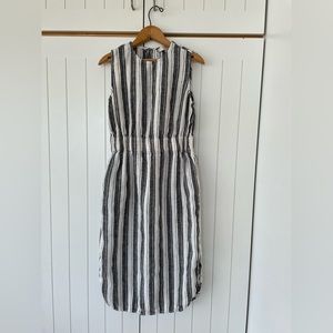 Loft stripe linen dress